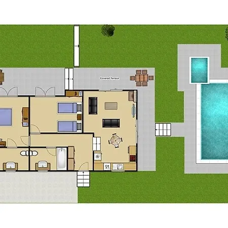 Fokata Sleeps 4 Pool Air Con Wifi Villa